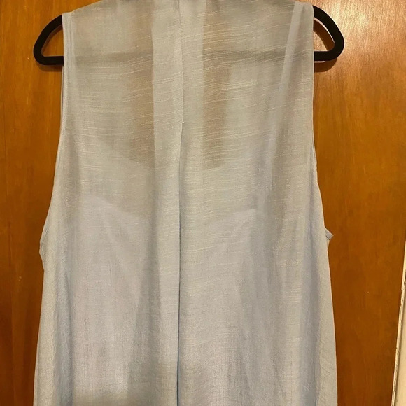 MLLE Gabrielle Semi-Sheer Shirt Dress w/Slip Button Front Women Size 3X - Picture 2 of 9